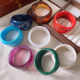 Irregular Chunky Acrylic Bangles for Women Retro Smudging Bangle Personality Punk Resin Bracelets Trendy Party Jewelry Gifts M1