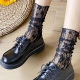 1Pairs Thin Socks Women Summer Ultra Breathable Transparent Lace Socks Lolita Soft Sexy White Ins Mid Socks Fishnet Woman