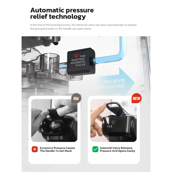 HiBREW 6in1 Capsule Coffee Machine Hot/Cold Multiple Espresso Cafetera Cappuccino Coffee Maker Dolce Gusto Nespresso Powder H1B